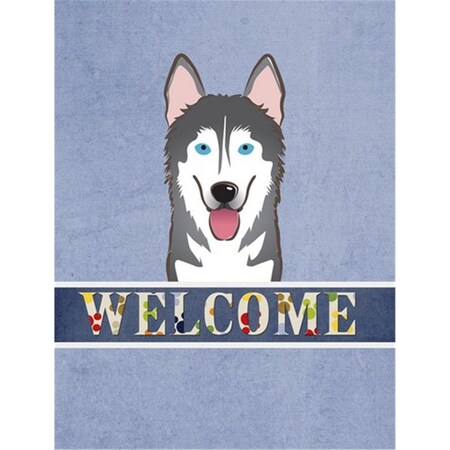 Carolines Treasures Alaskan Malamute Welcome Flag Canvas House Size BB1404CHF